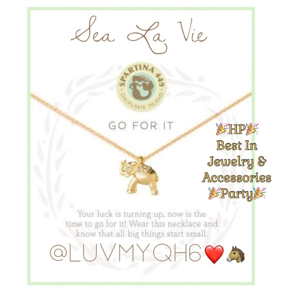 Sea La Vie Elephant Necklace🎉HP🎉